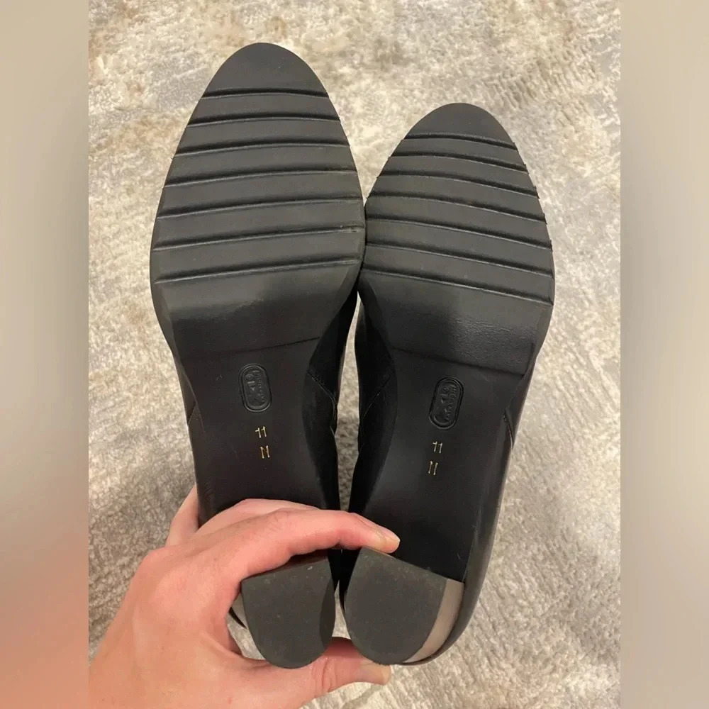 Amalfi by Rangoni Women's Vintage Italian High Heel Black Boots, Soft Leather 11 - Picture 11 of 15